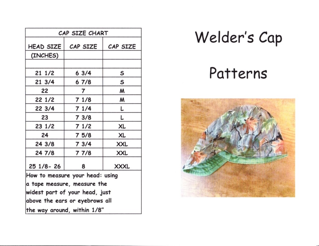 Pdf Printable Printable 6 Panel Welding Cap Pattern Free