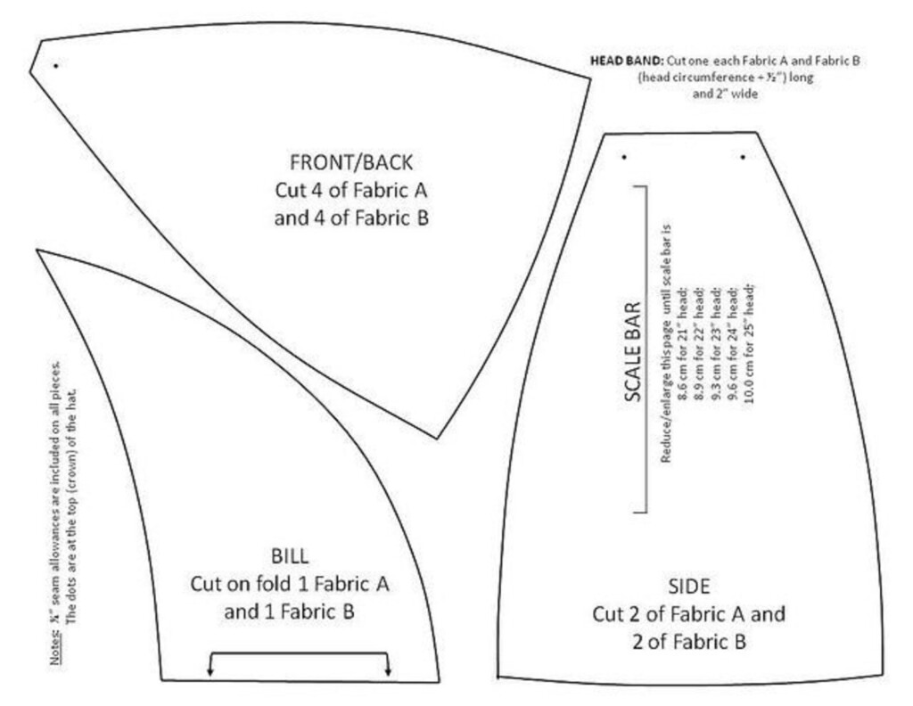 Pdf Printable Printable 6 Panel Welding Cap Pattern Free