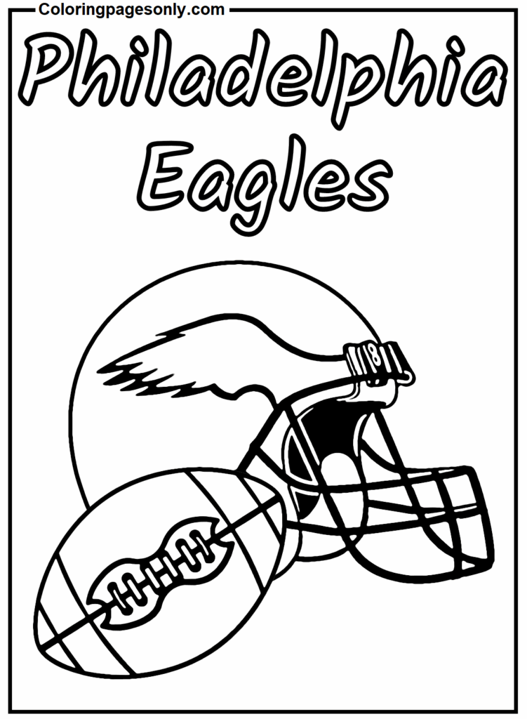 Philadelphia Eagles Coloring Page Free Printable Coloring Pages