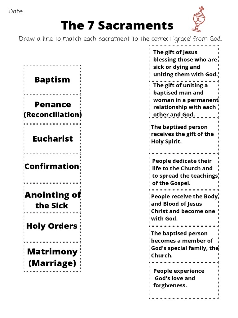 Pin On Sacraments Worksheets Library