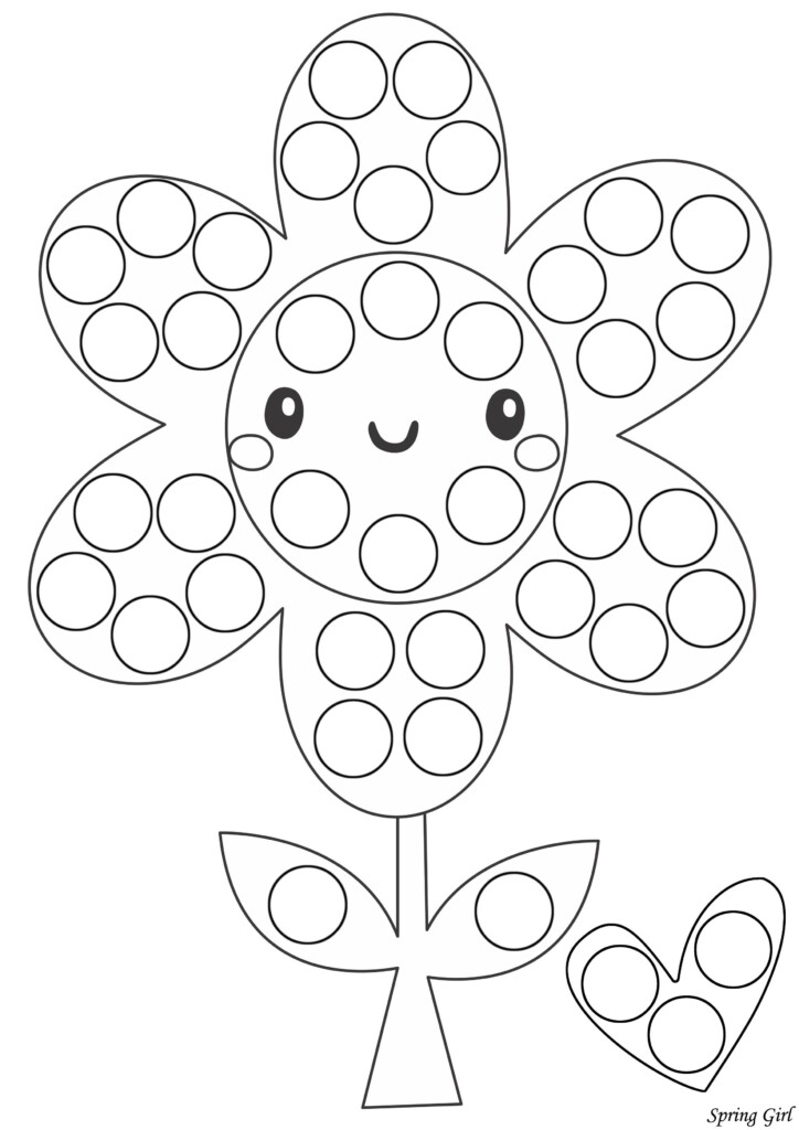 Pin On Spring Do A Dot Marker Free Coloring Pages Dot Marker 