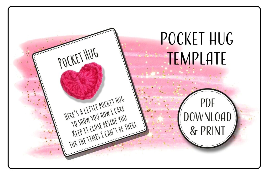 Pocket Hug Poem Printable Free Pdf Printable Templates