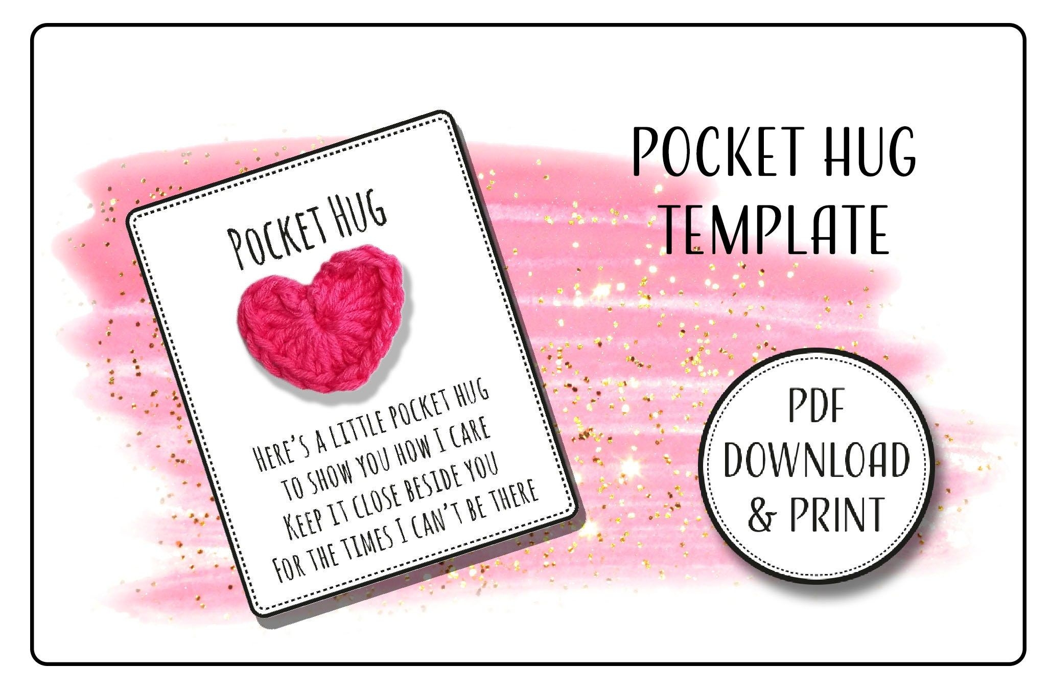 Pocket Hug Poem Printable Free Pdf Printable Templates