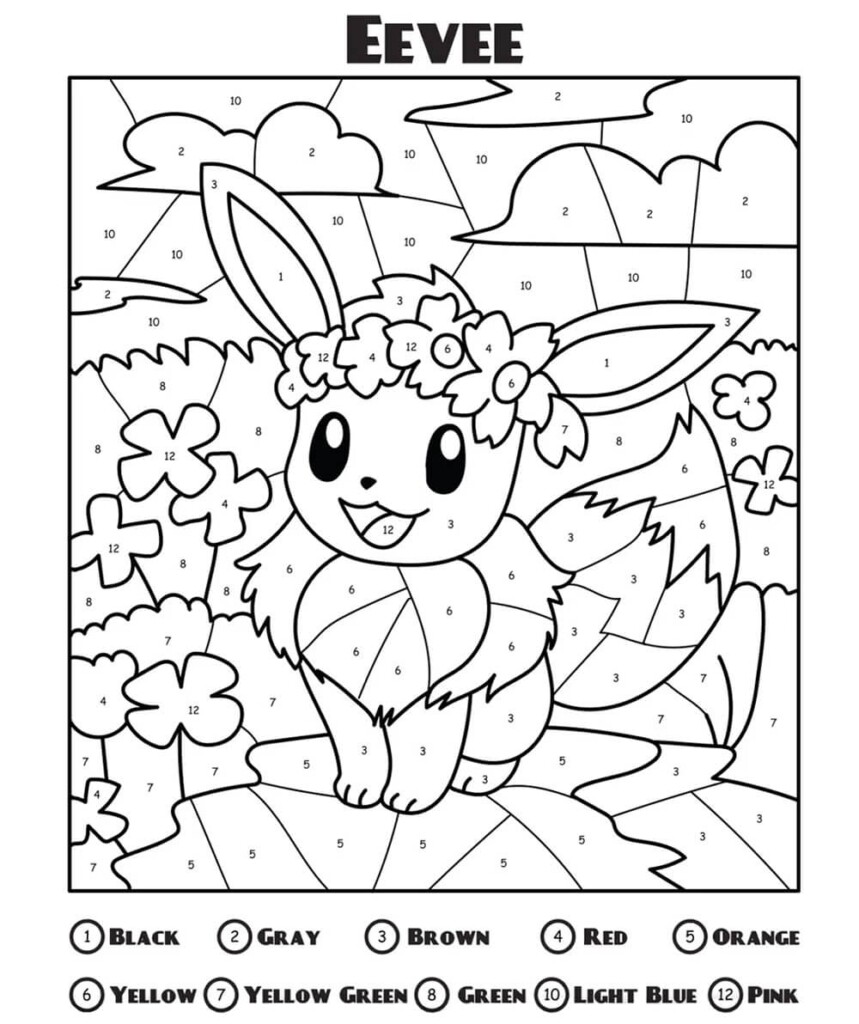 Pokemon color by Number 09 scaled Download Print Now 