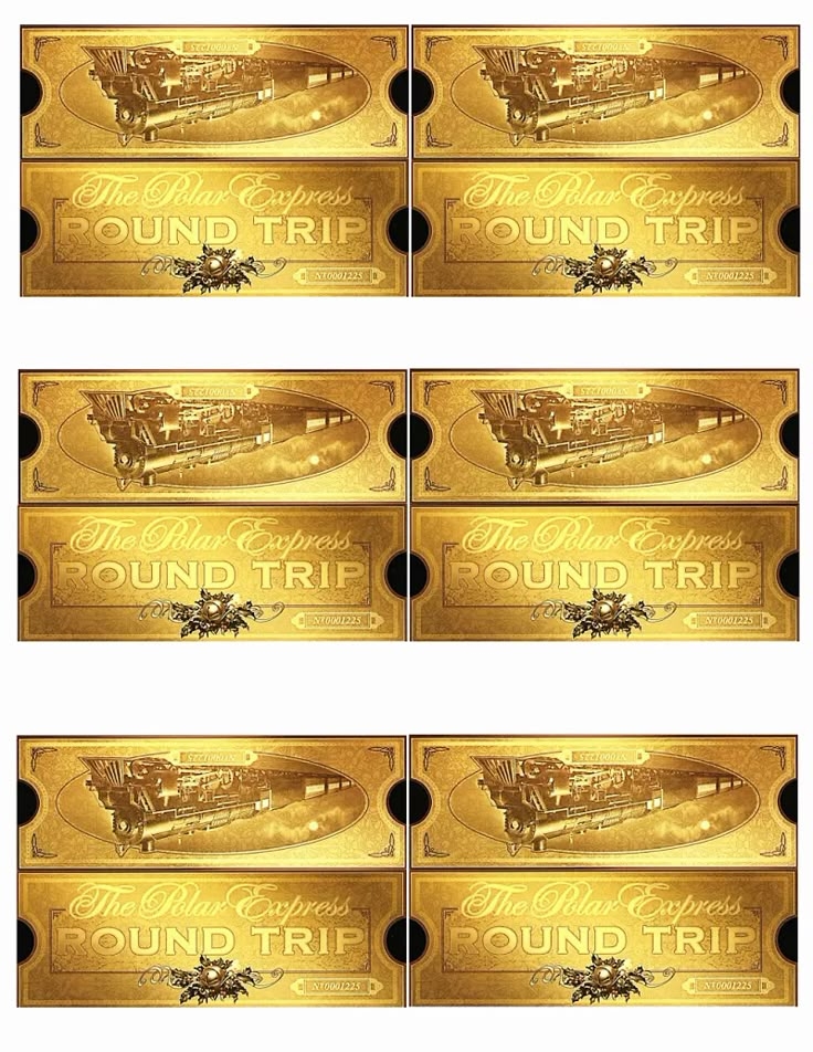 Polar Express Printable Golden Tickets