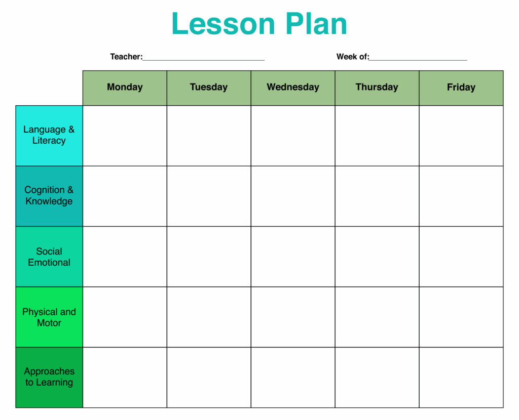 Preschool Lesson Plans Free Printable Printable Lesson Plans