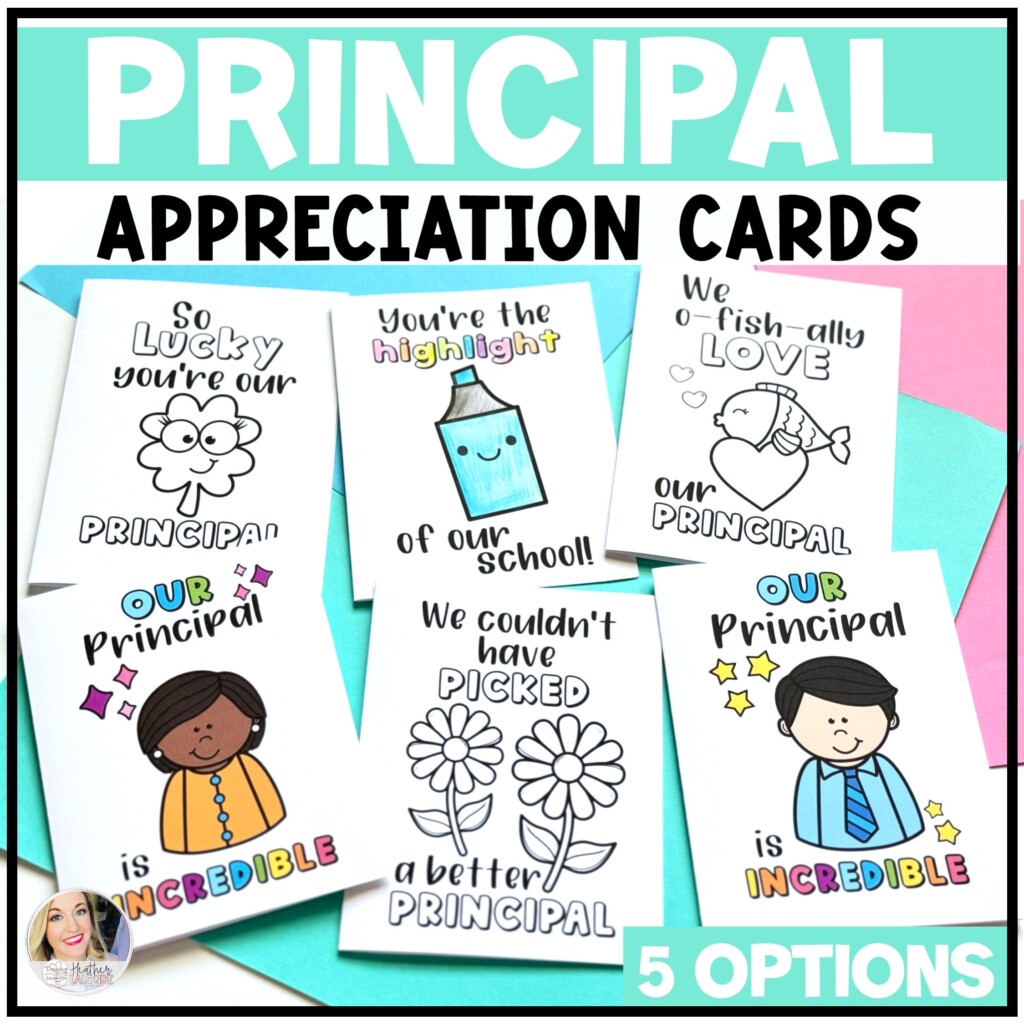 Principal Appreciation Day Printable Principal Appreciation Cards 