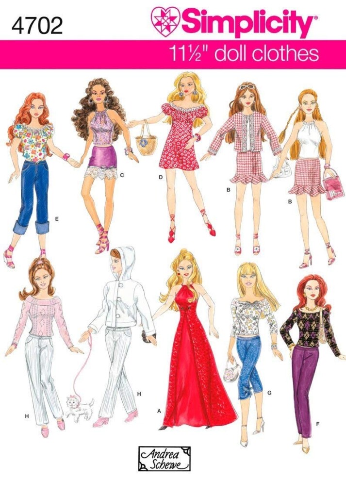 Printable Barbie Patterns