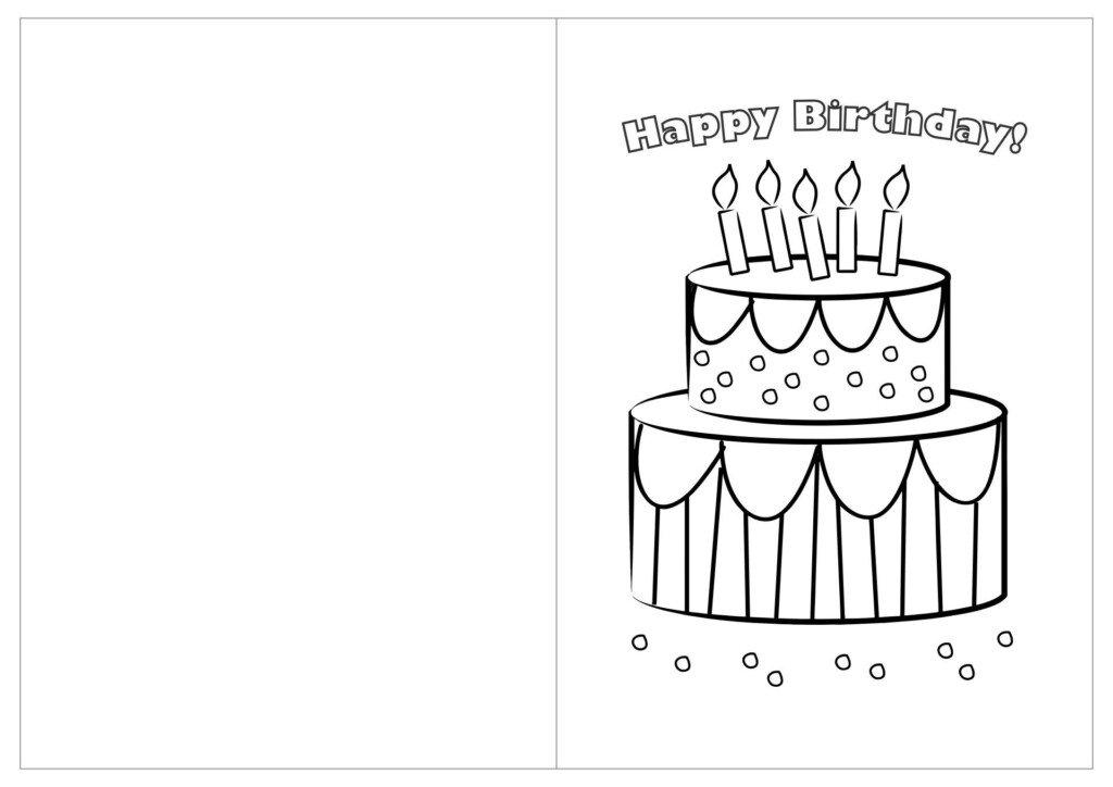 Printable Birthday Cards For Coloring Printable Sight Words List