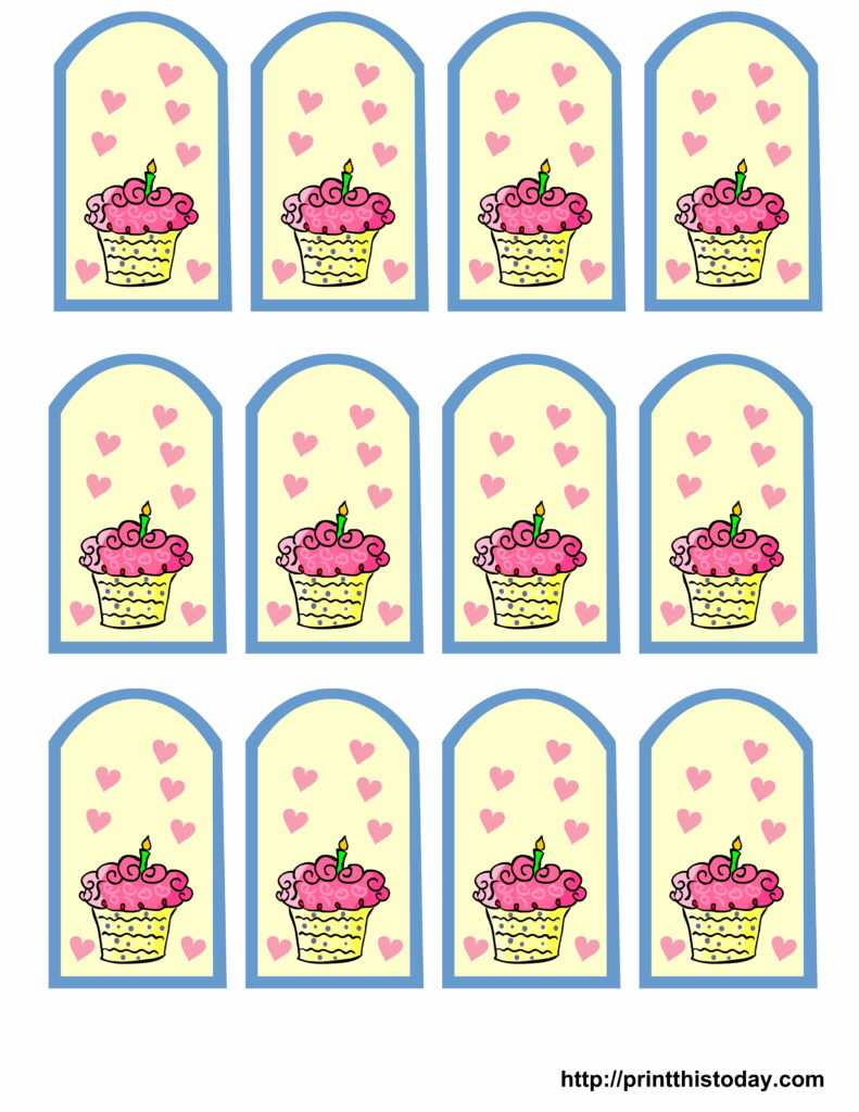 Printable Birthday Favor Tags Free Printable Birthday Favor Tags 