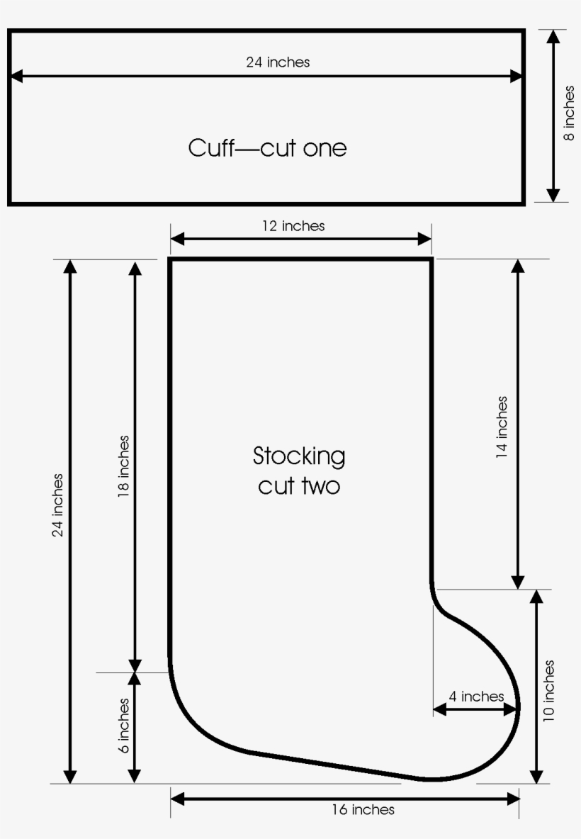 Printable Christmas Stocking Pattern Free