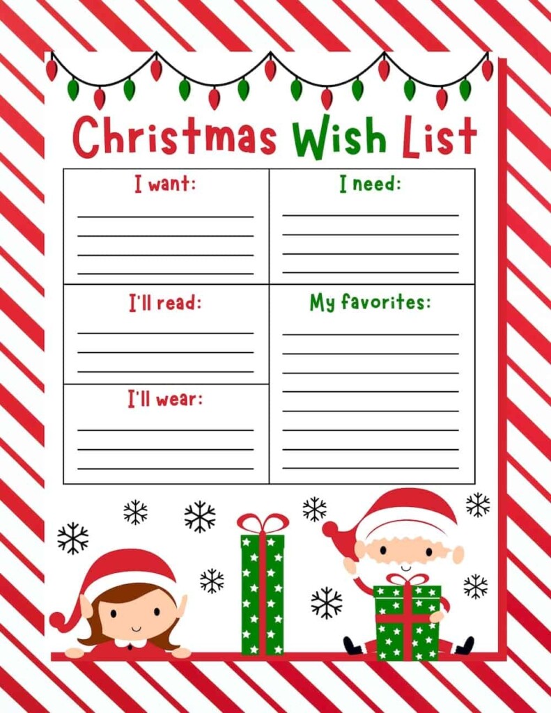 Printable Christmas To Do List