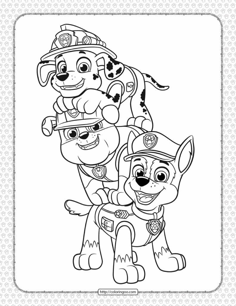 Printable Coloring Pages For Paw Patrol At Tanjaxxonblog Blog