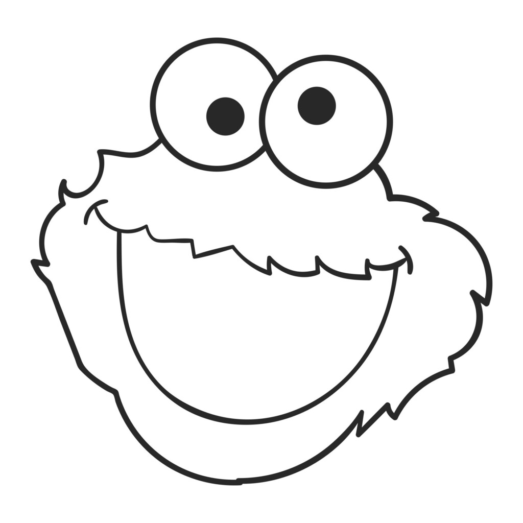 Printable Cookie Monster Face Template Free Templates Printable