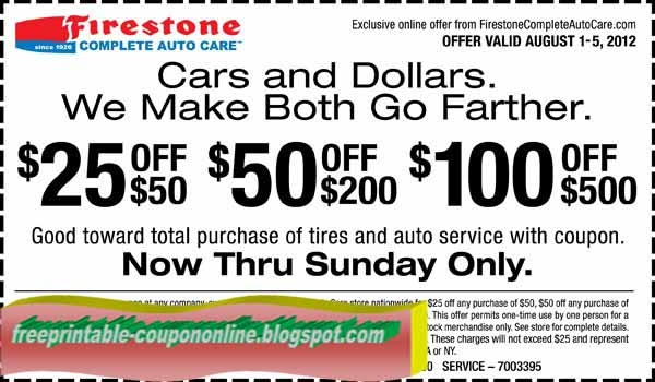 Printable Coupons 2020 Firestone Coupons