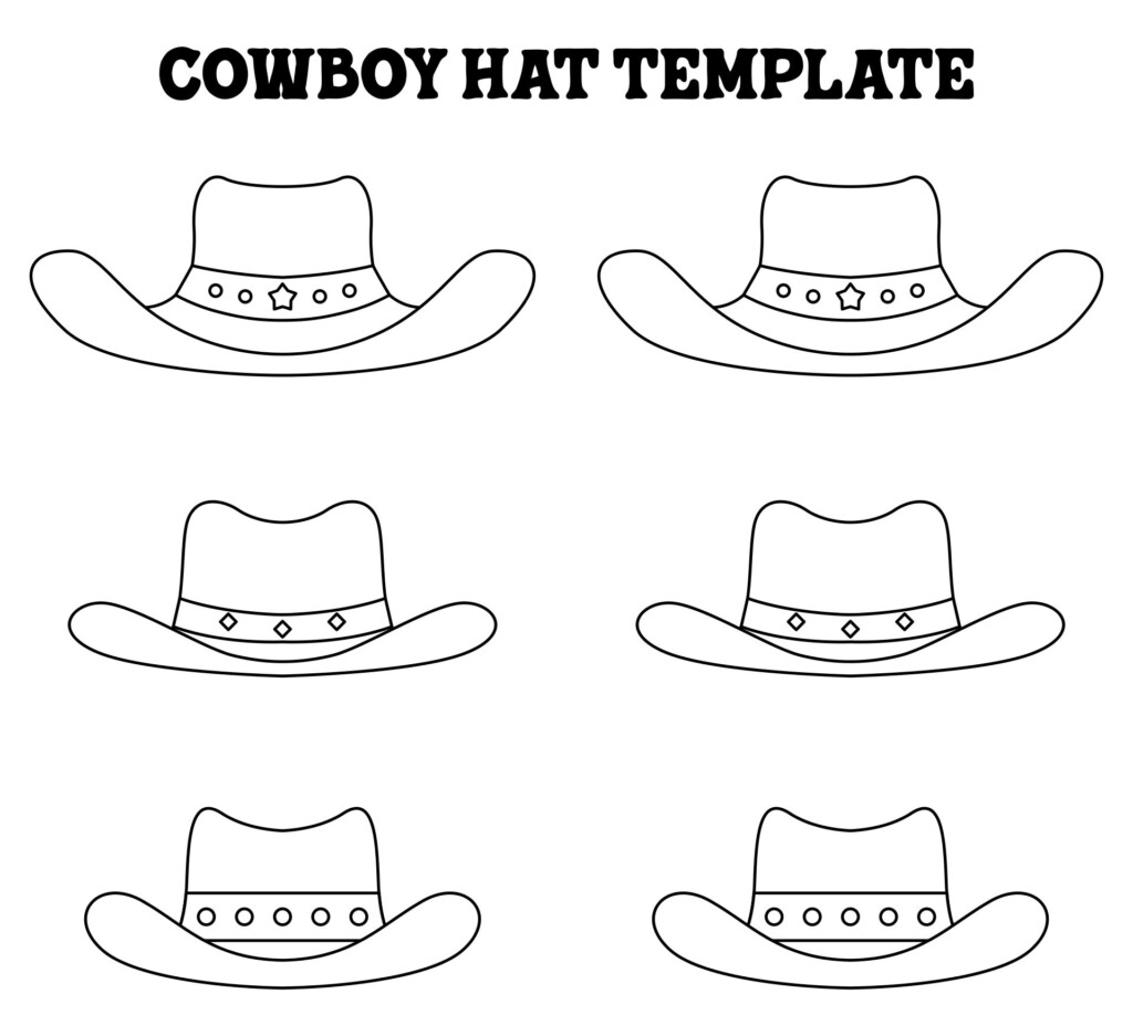 Printable Cowboy Hat Template Pdf
