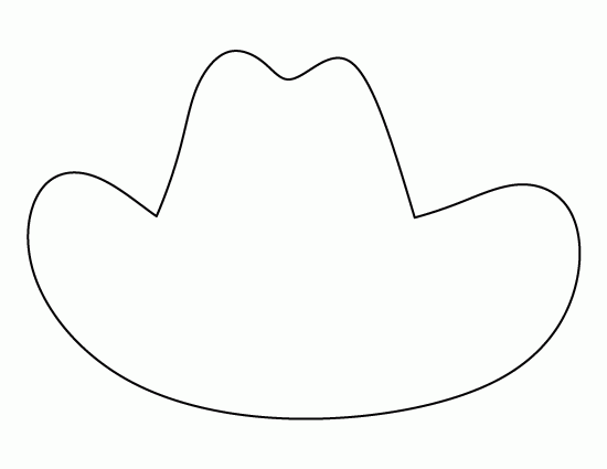 Printable Cowboy Hat Template