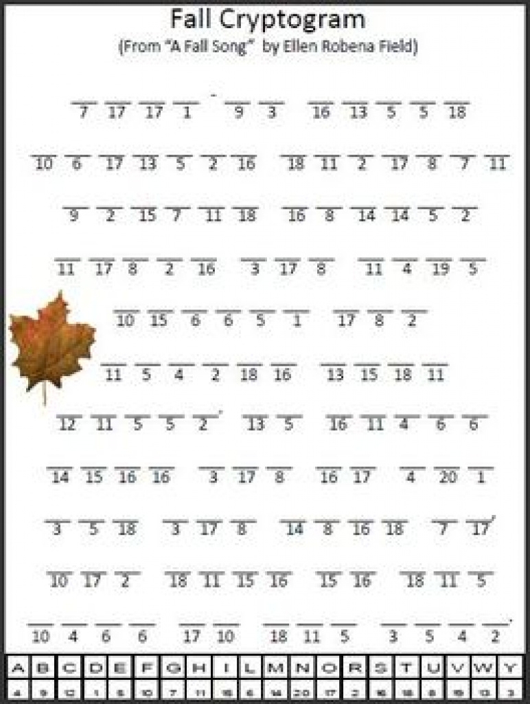Printable Cryptogram Puzzles Printable Word Searches