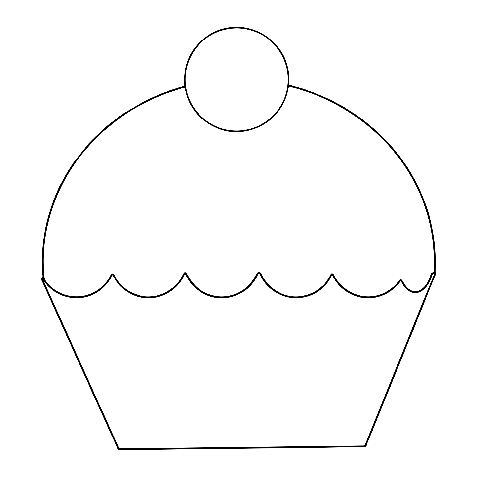 Printable Cupcake Template