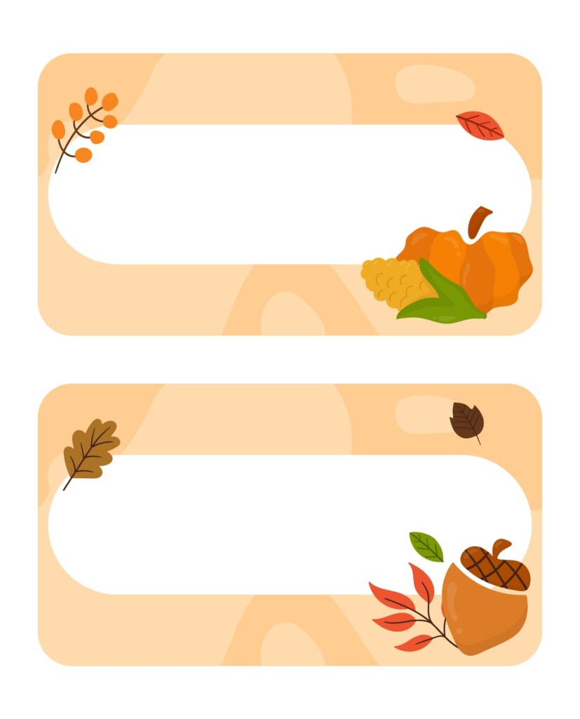 Printable Fall Name Tags Printable Free Templates