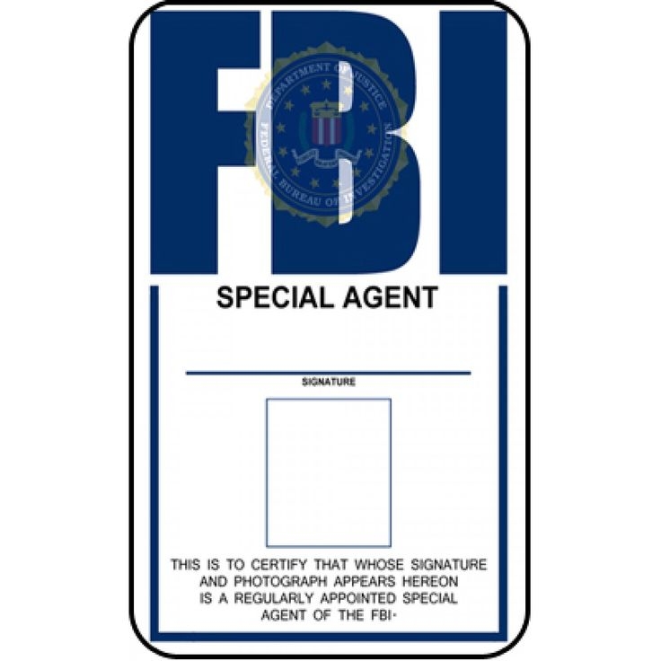 Printable Fbi Badge Template Content Calendar Template