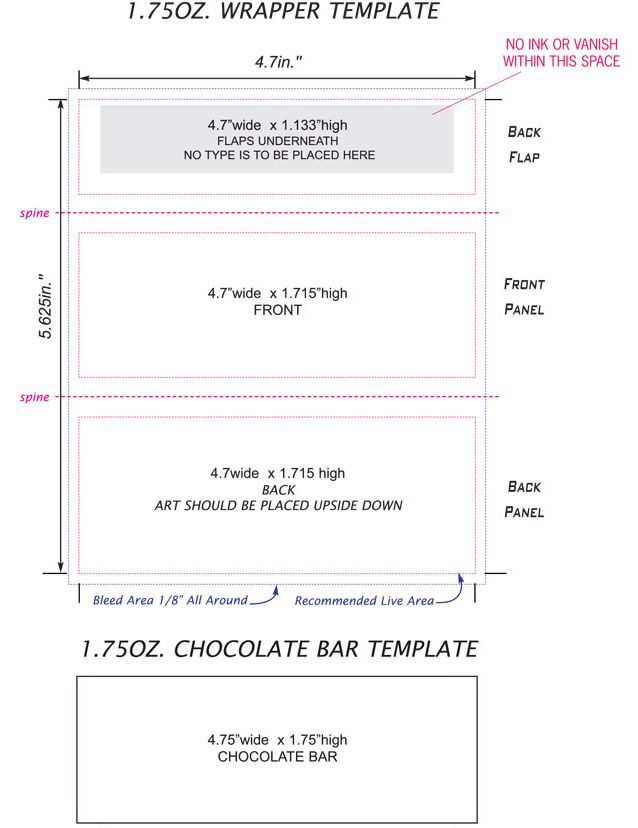 Printable Free Candy Bar Wrapper Template For Word Meeting Agenda 
