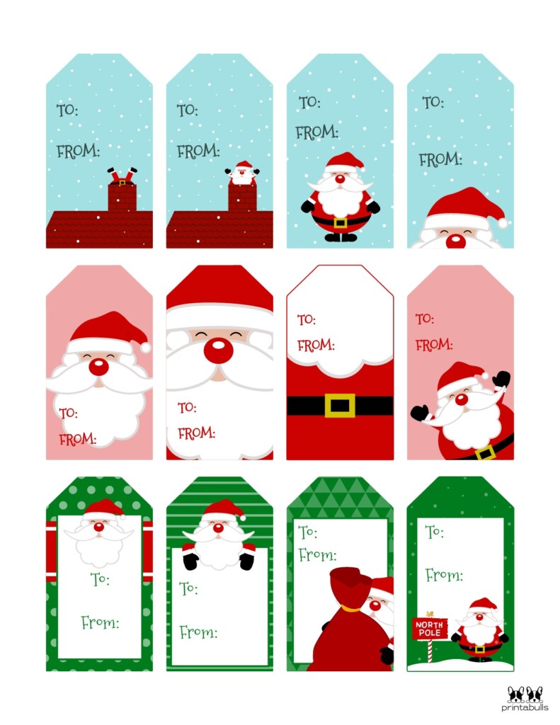 Printable Gift Tags From Santa