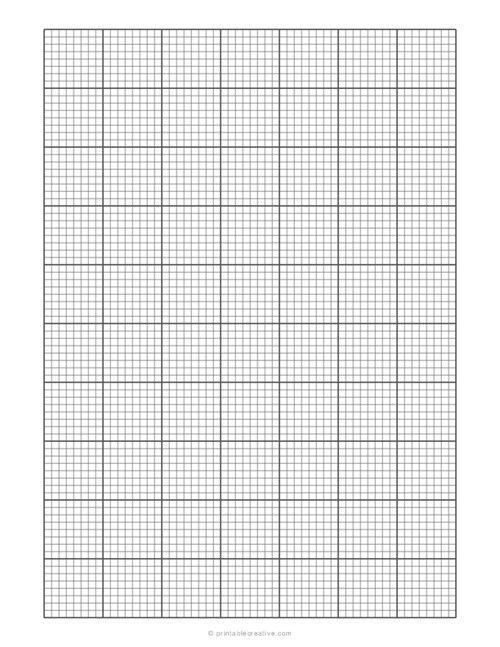 Printable Graph Paper 1 8 Inch
