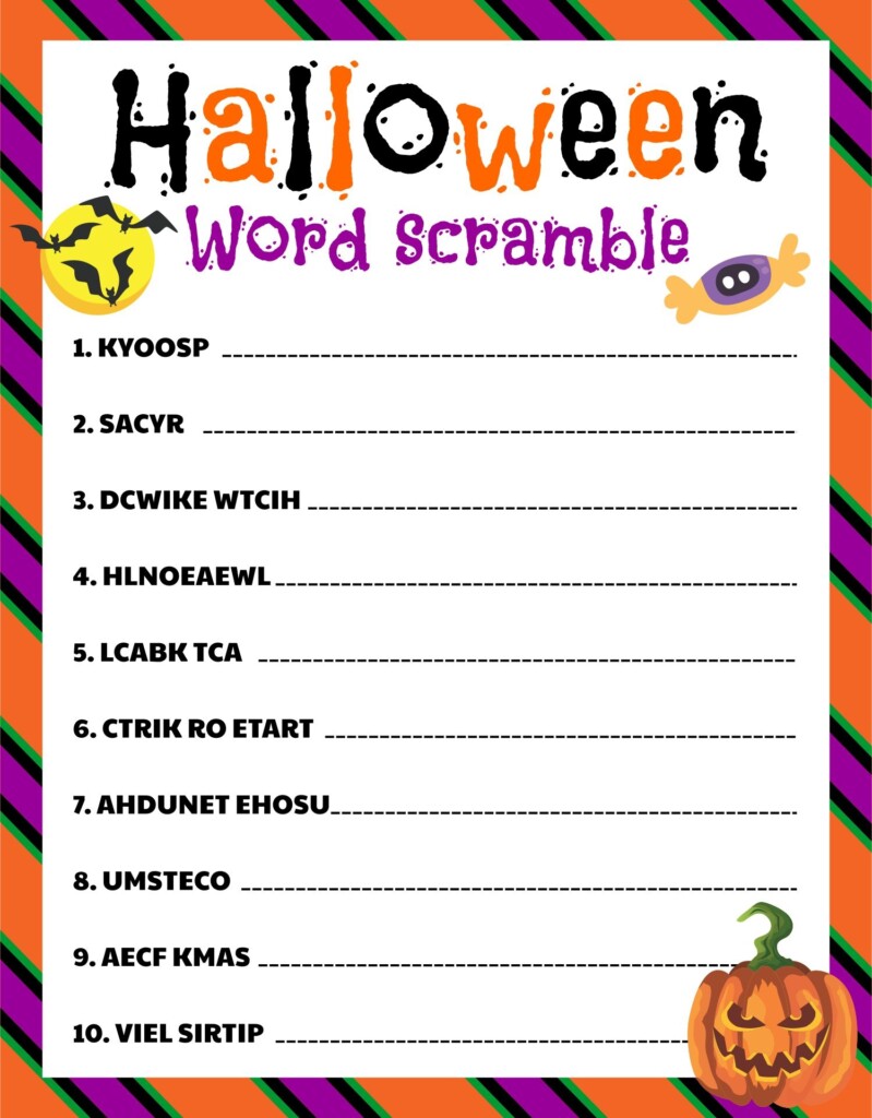 Printable Halloween Games