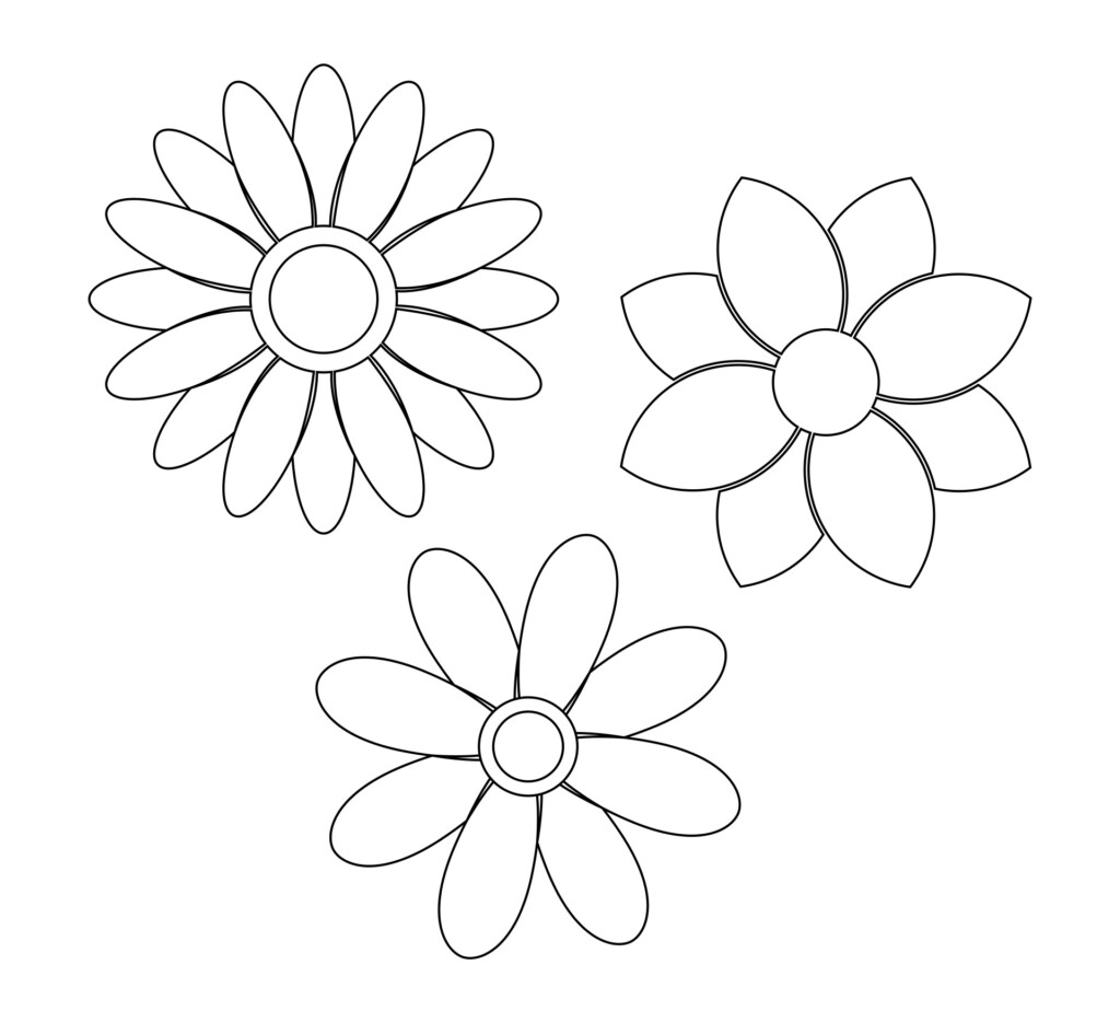 Printable Large Flower Stencils Printable JD