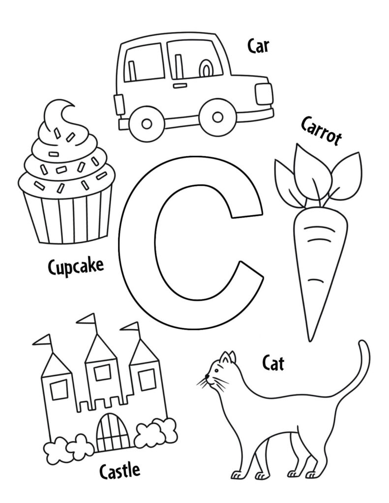 Printable Letter C Worksheets