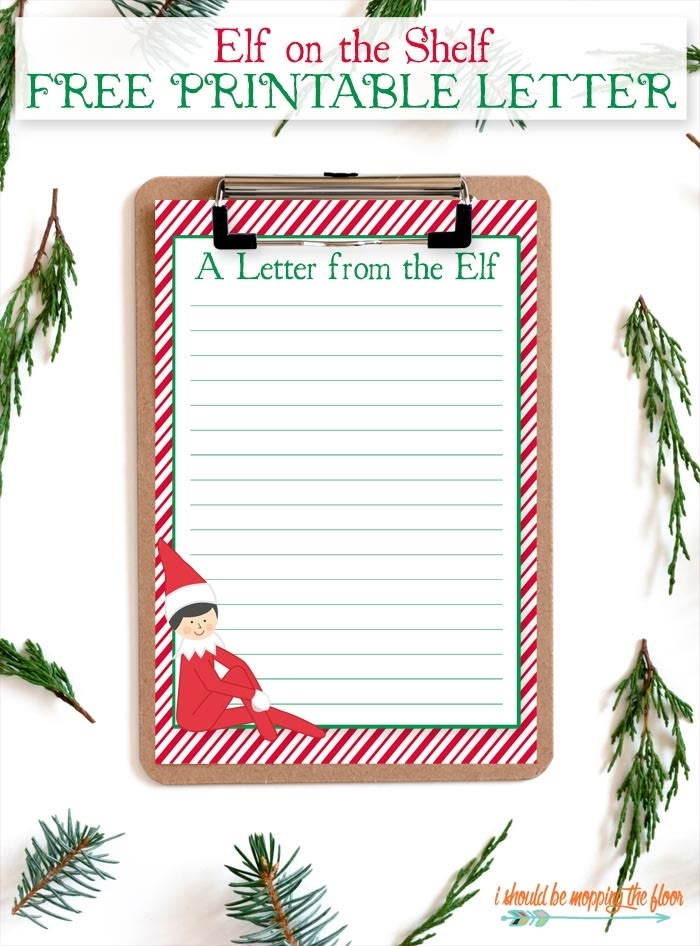 Printable Letter From Elf On The Shelf