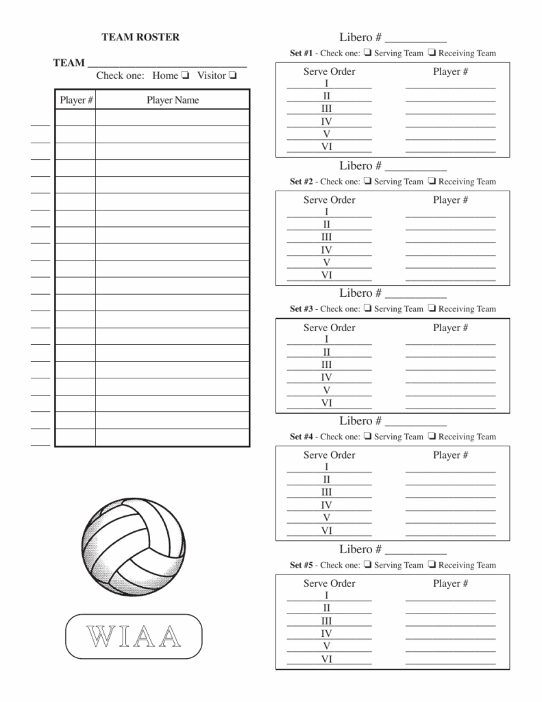 Printable Lineup Sheet Printable Cards
