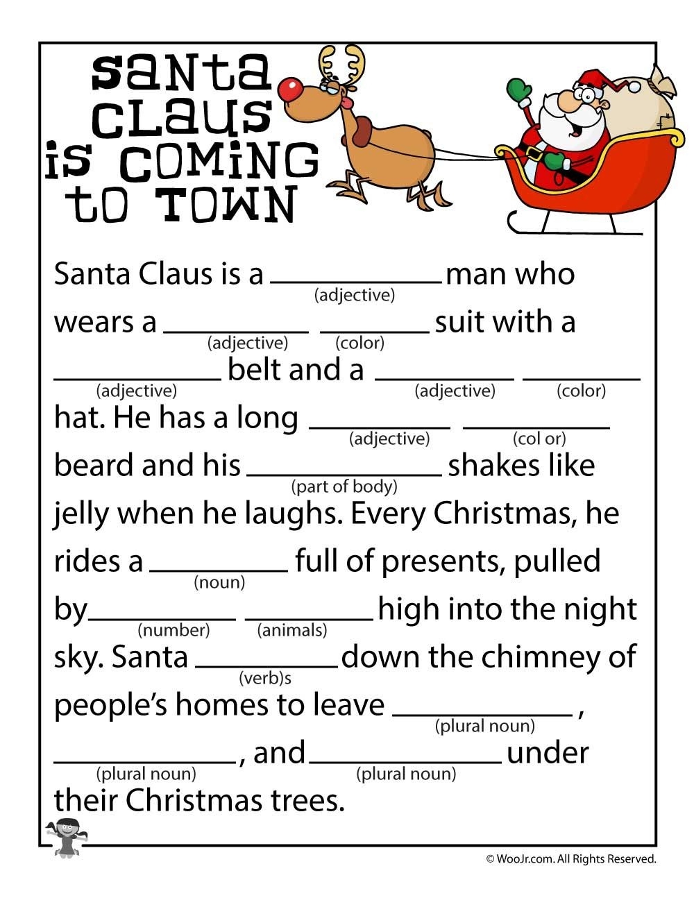 Printable Mad Libs Pdf