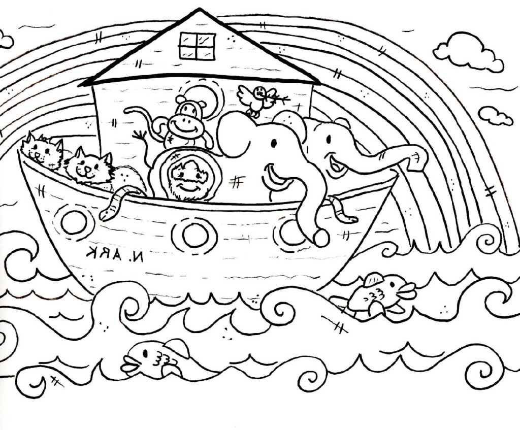 Printable Noah 39 s Ark Coloring Page