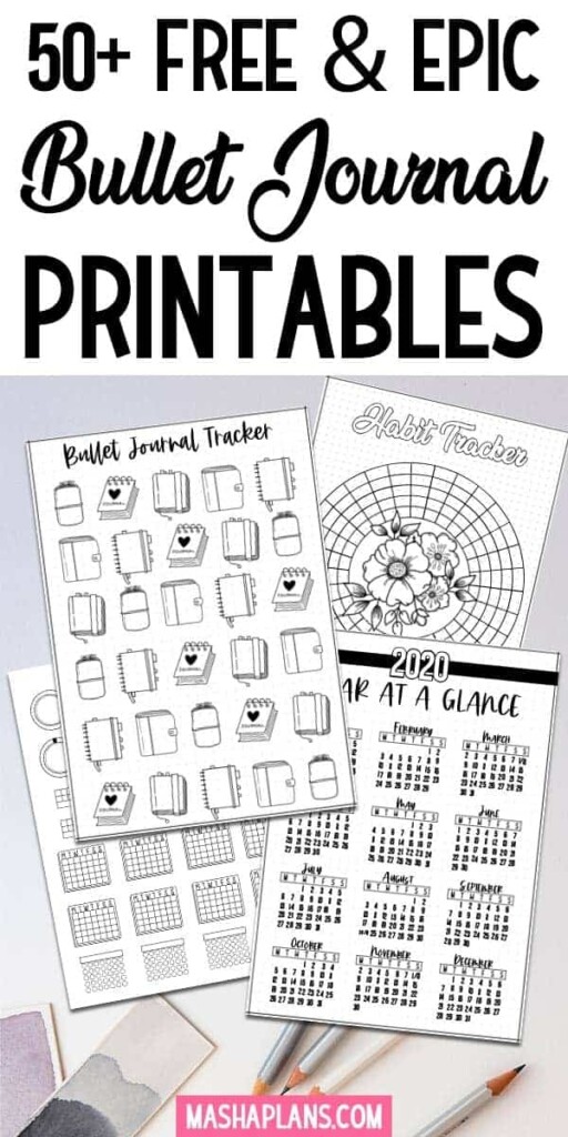 Printable Pages For Bullet Journal