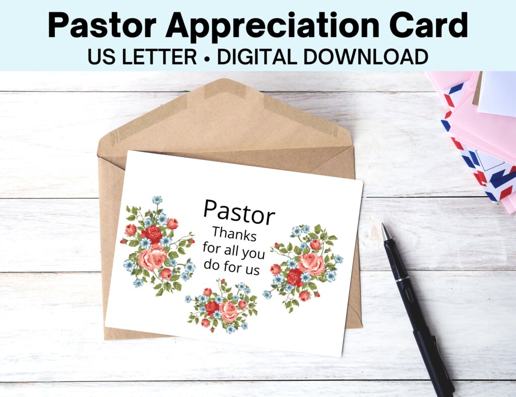 Printable Pastor Appreciation Cards Printable Free Templates
