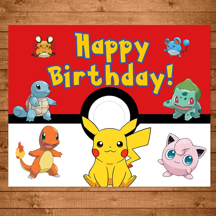 Printable Pokemon Birthday