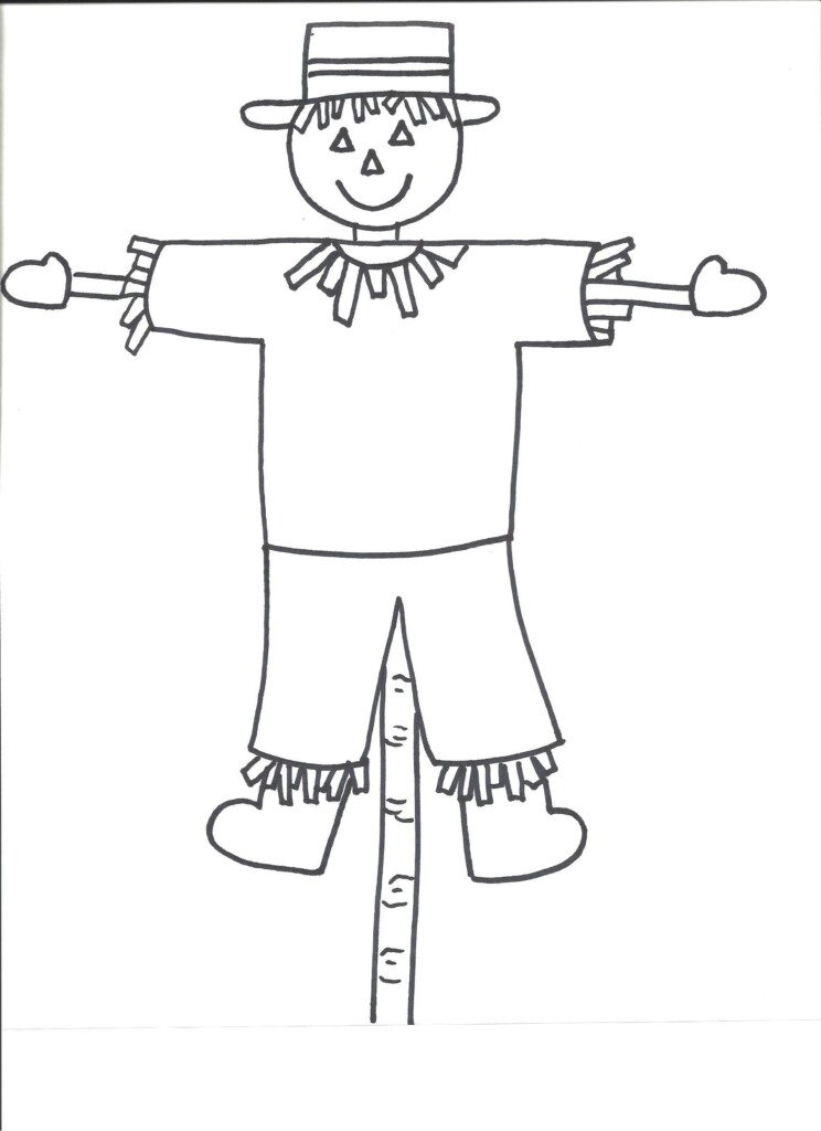 Printable Scarecrow Craft Template Printable World Holiday