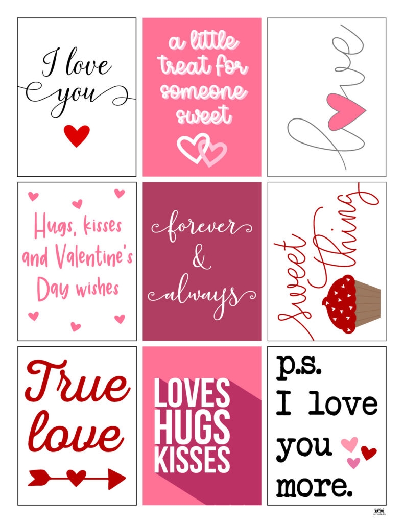 Printable Valentine 39 s Day Cards 100 Free Printables PrintaBulk