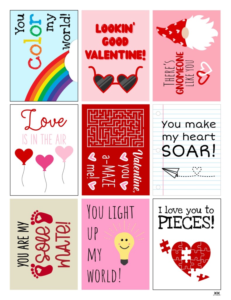 Printable Valentine 39 s Day Cards 250 Free Printables Printabulls