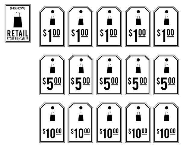 Printable Yard Sale Price Tags