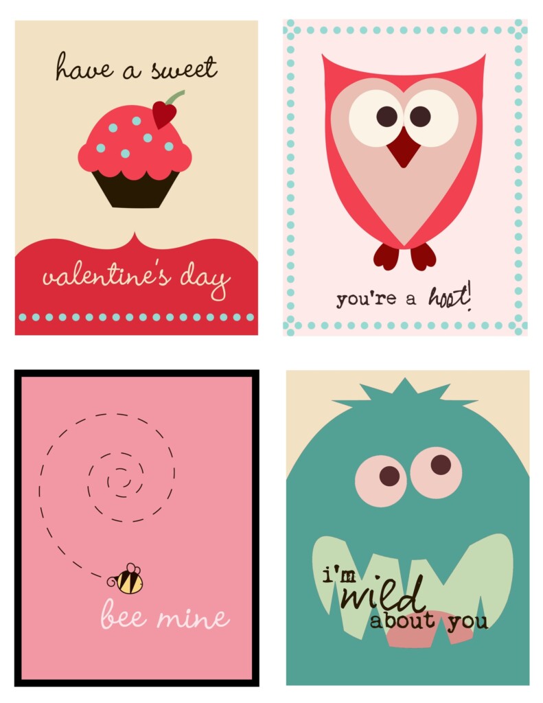 Quirky Fun Valentine 39 s Printable 50 Free Printable Valentine 39 s Cards 