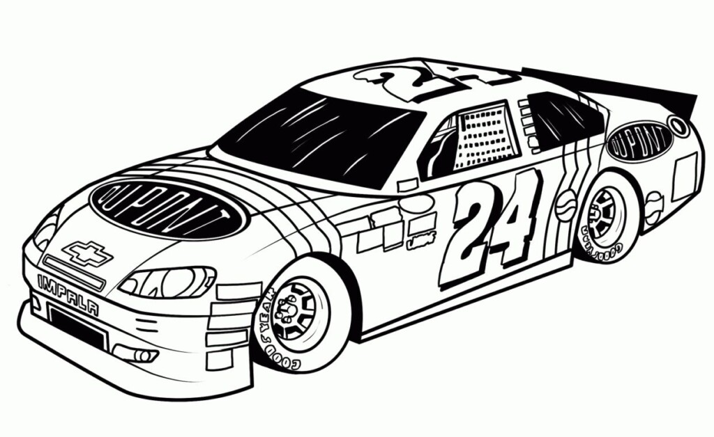 Race Car Coloring Pages Free Printable Sheets For Kids