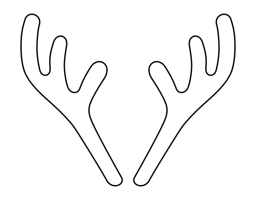 Reindeer Antlers Template Free Printable Printable Templates Protal