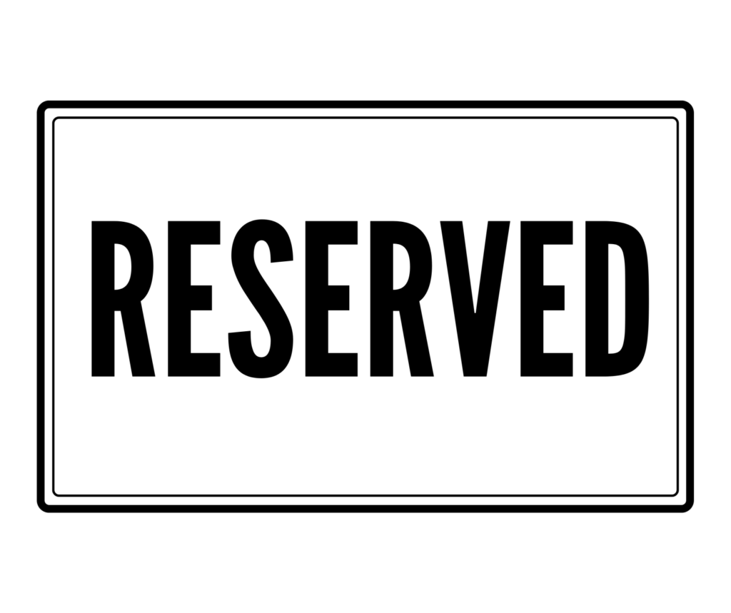 Reserved Sign Printable Templates Free PDF Downloads 