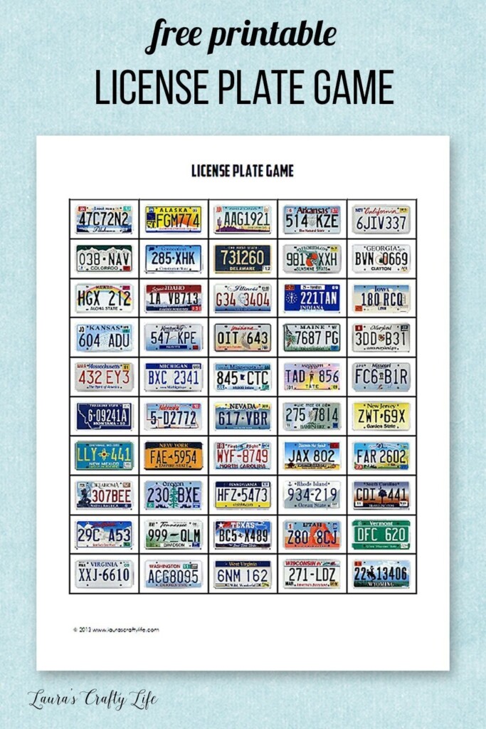Road Trip Game Printables