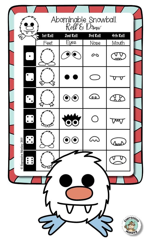 Roll And Draw Free Printable Roll The Dice Drawing Game Printable 