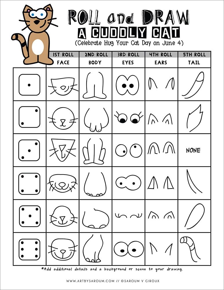 Roll And Draw Free Printable Roll The Dice Drawing Game Printable 