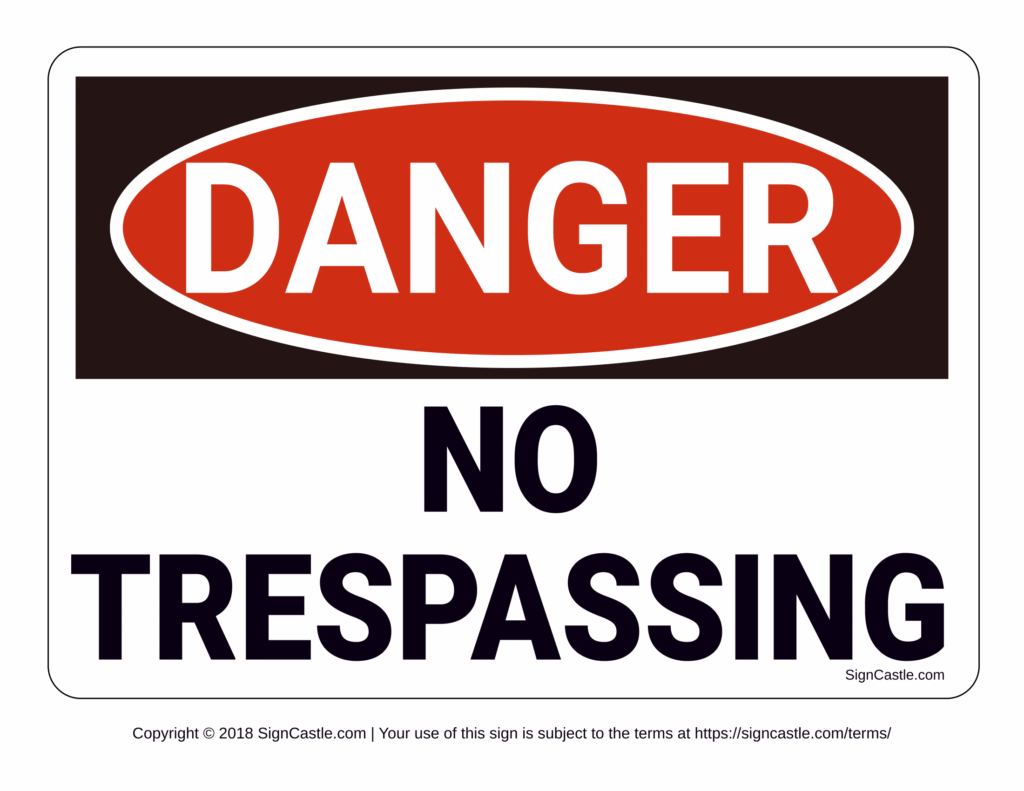 Security Signs Poster Template